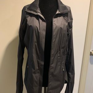 Black lululemon running jacket.